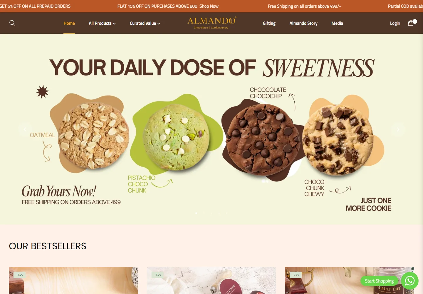 Almando website preview