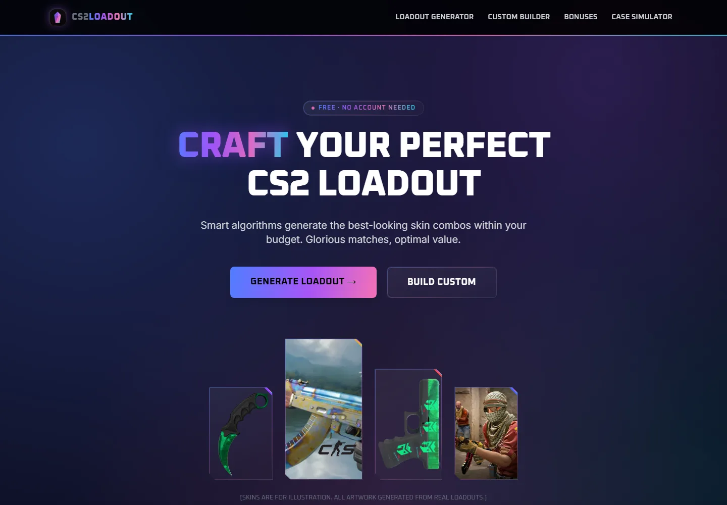 CS2Loadout website preview