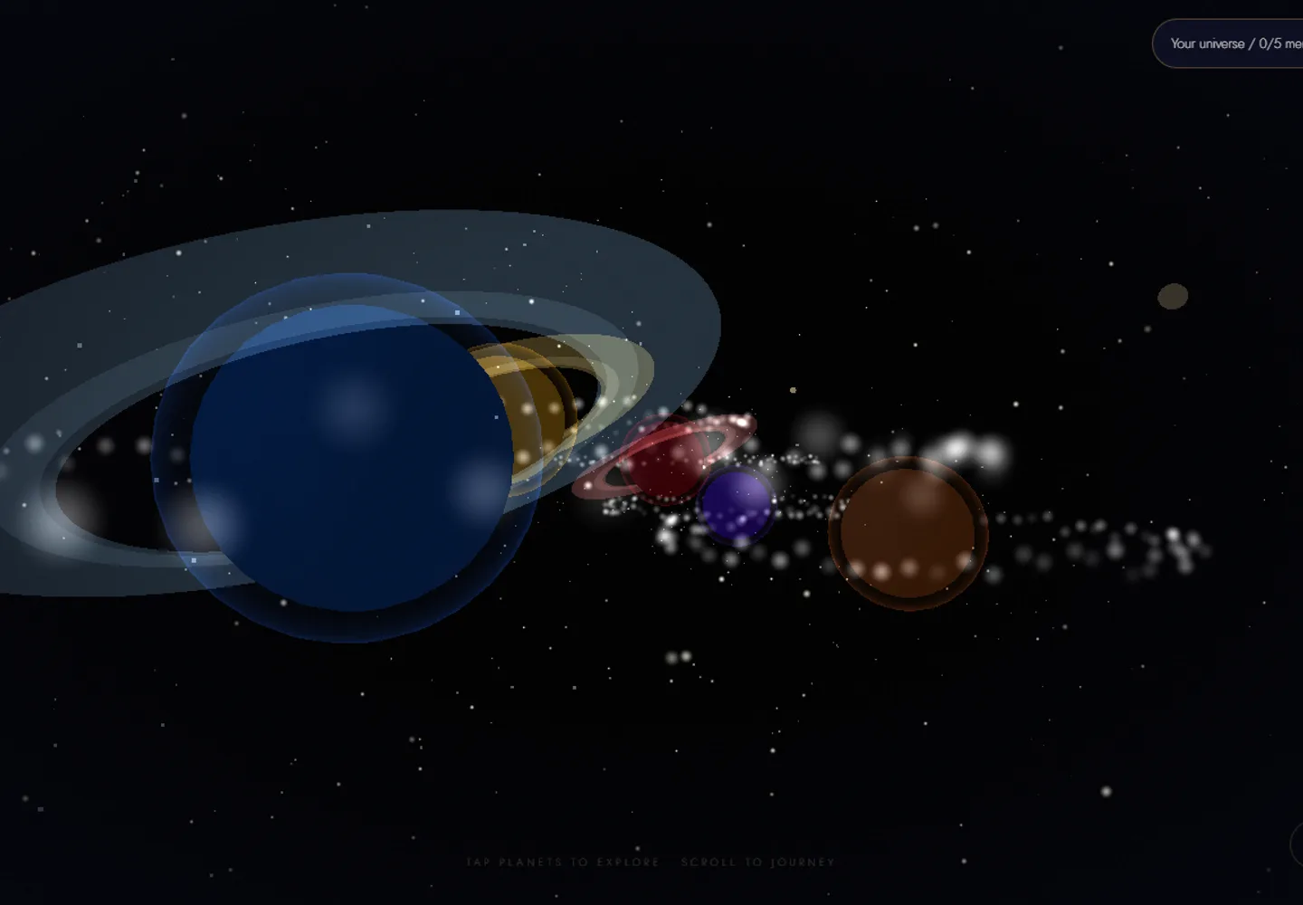 The Universe website preview